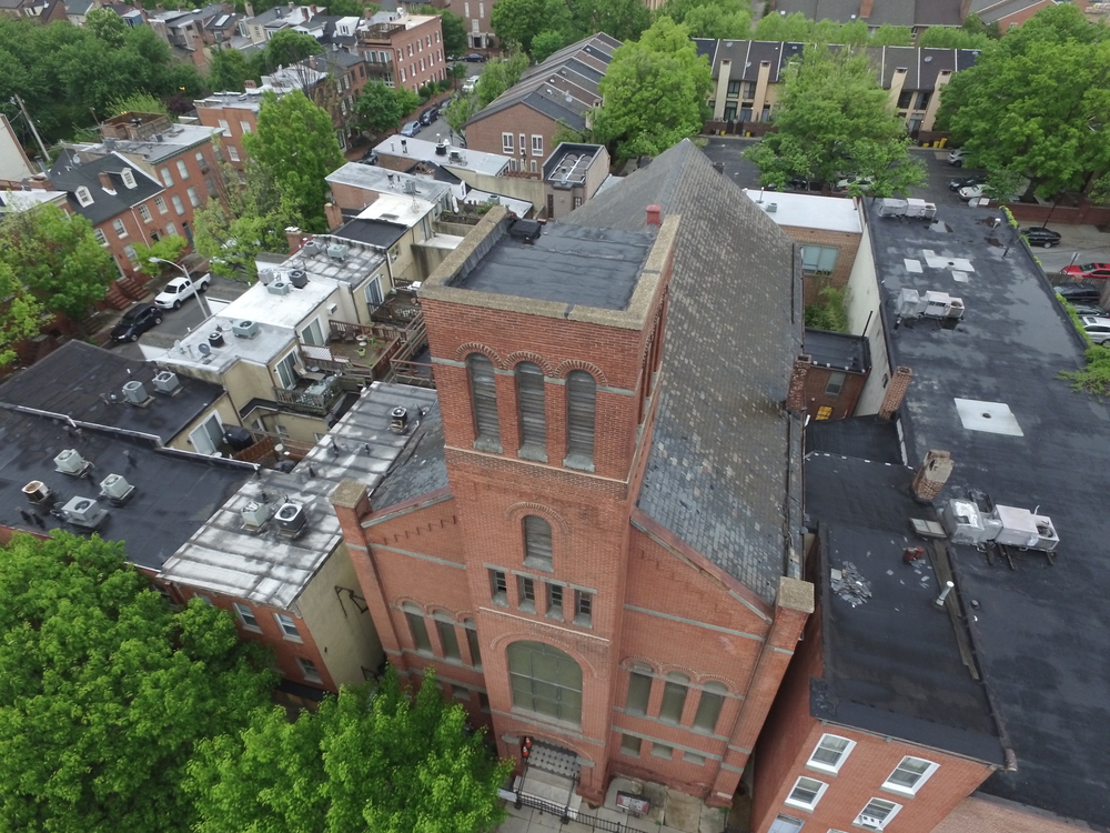 Drone shots at Ebenezer African Methodist Episcopal Church, Baltimore, MD Image 2