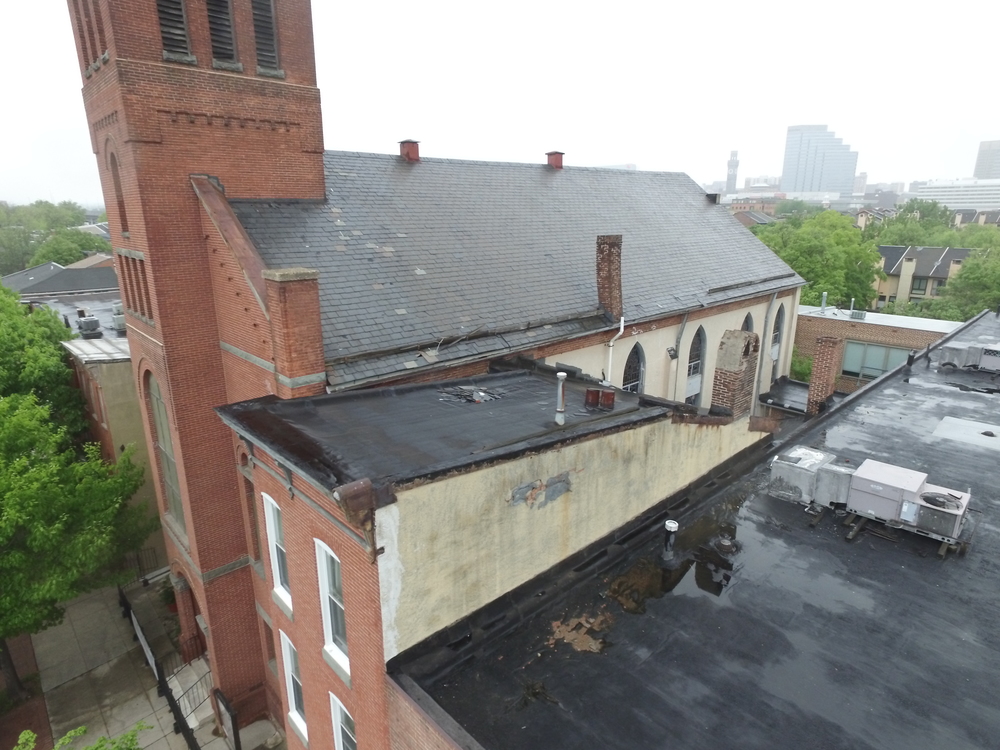 Drone shots at Ebenezer African Methodist Episcopal Church, Baltimore, MD Image 3