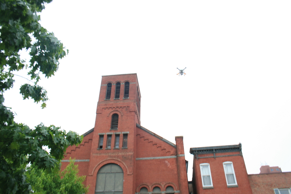 Drone shots at Ebenezer African Methodist Episcopal Church, Baltimore, MD Image 5