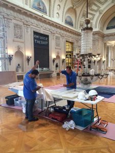 Encore-Sustainable-Design-Bancroft-Hall-Chandelier-Cleaning