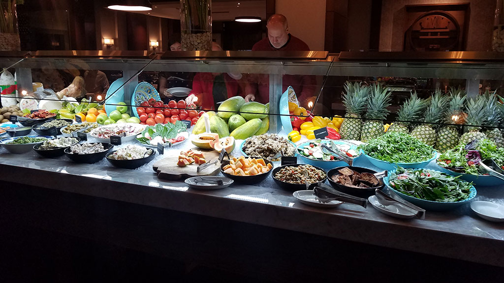 The salad bar at Fogo de Chao