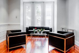 Modern sitting area of Global Taiwan Institute renovation