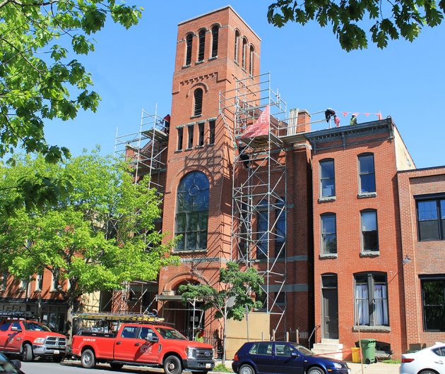 Encore-Sustainable-Architects-Ebenezer-Church-Scaffolding
