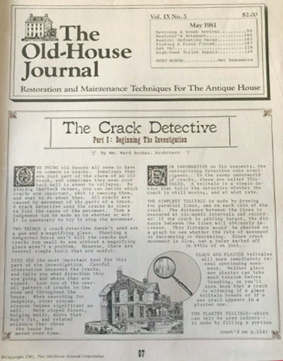 Encore-Sustainable-Architects-Old-House-Journal-Crack-Detective-1981