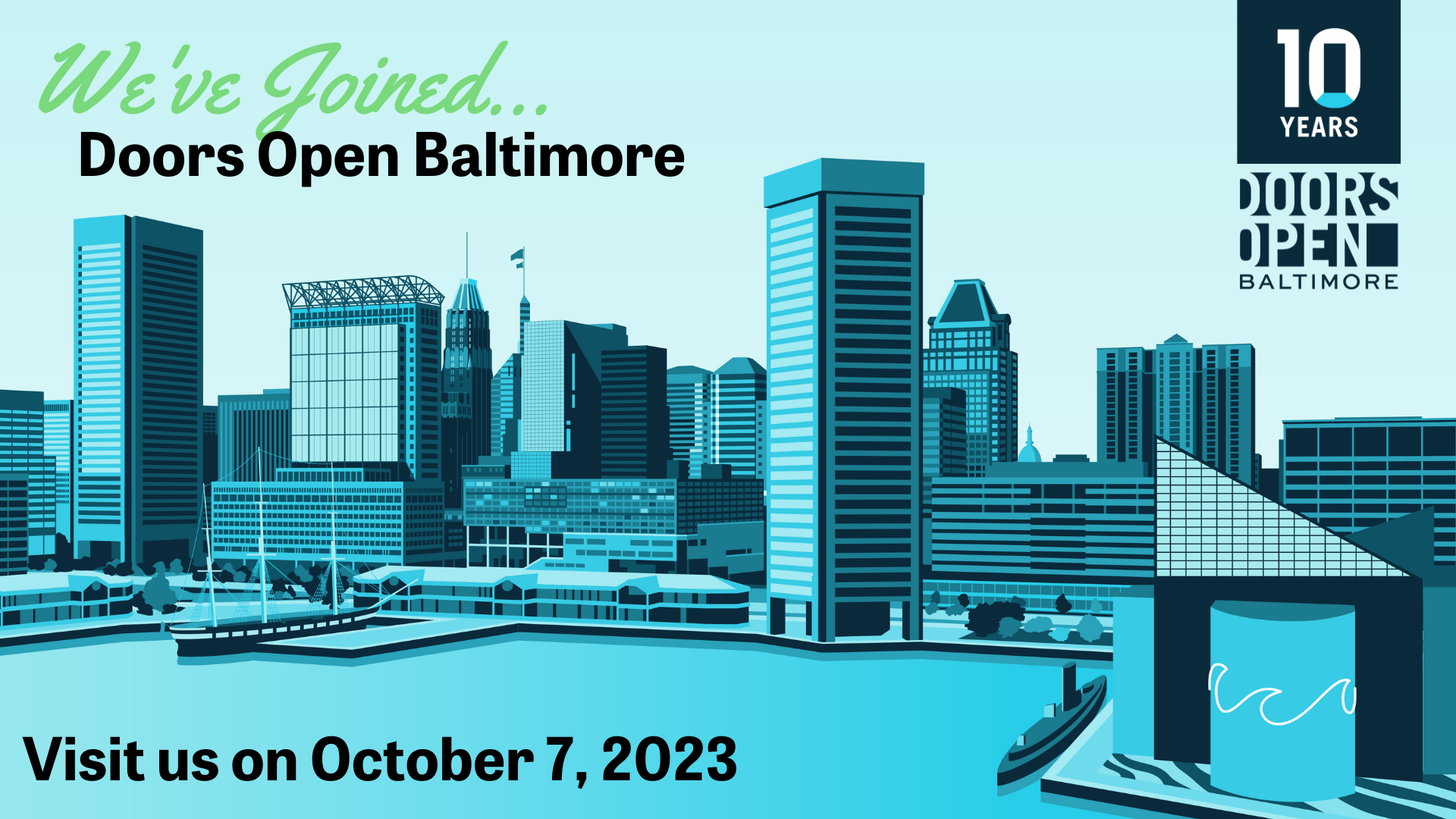 Saturday - Website Banner Doors Open Banner