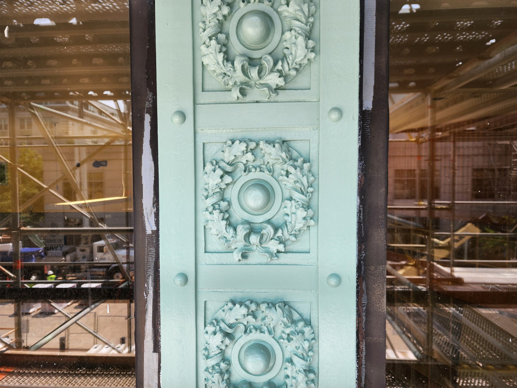 Encore-Architects-Historic-MacDonough-Hall-US-Naval-Academy-painted-terra-cotta-tiles